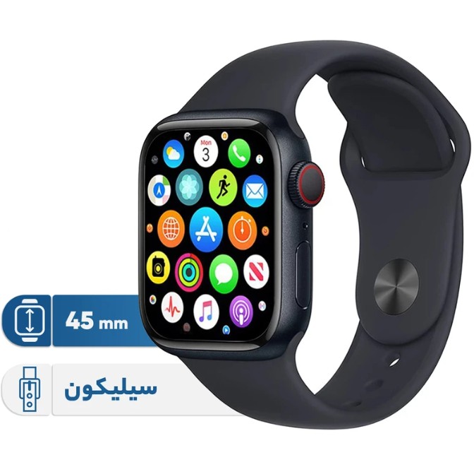 ساعت هوشمند ورنا مدل W45 Max | تلفیق طراحی مدرن با قابلیت‌های ورزشی و روزمره