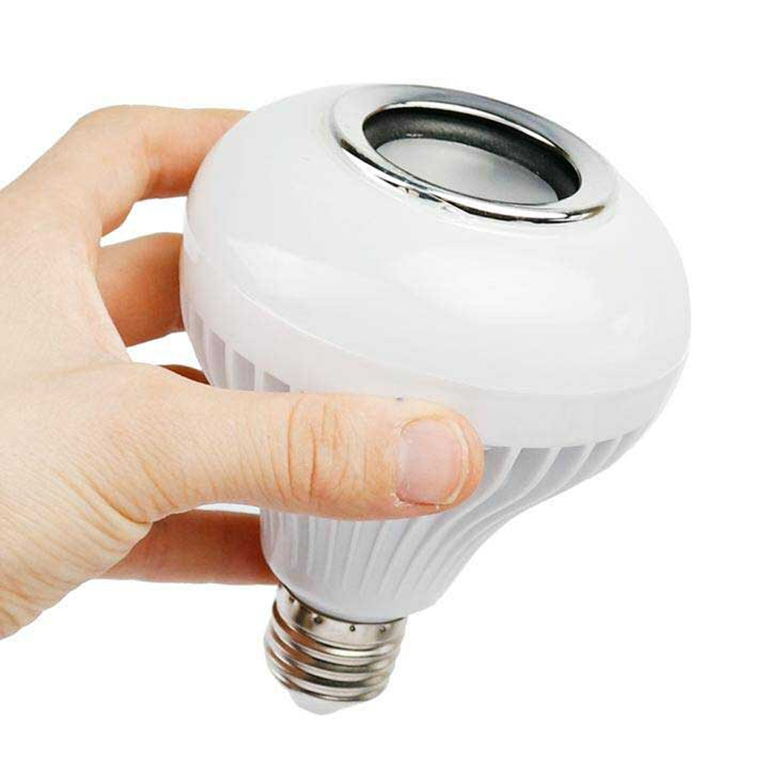 خرید اسپیکر لامپی بلوتوثی RGB با کنترل از راه دور | لامپ هوشمند موسیقی دار